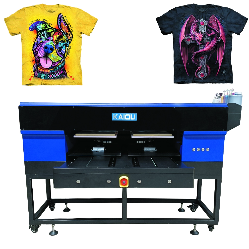 Impresora de ropa de alta calidad, camiseta, kit de inicio de plataforma dual, impresora DTG