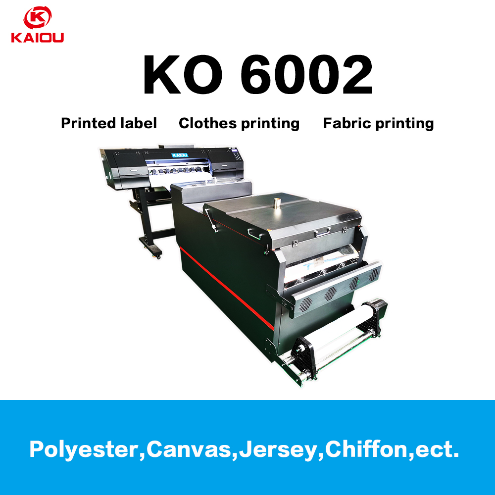 Kaiou 2023, buen precio, camiseta de alta calidad, impresora dtf, máquina DTF de impresión en rollo de 60cm