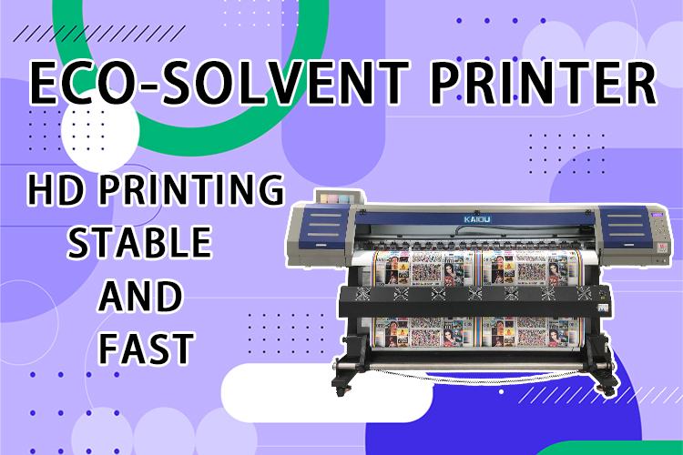Impresora eco solvente kaiou xp600 cabezal de impresión impresora de ancho de impresión de 1,6 m